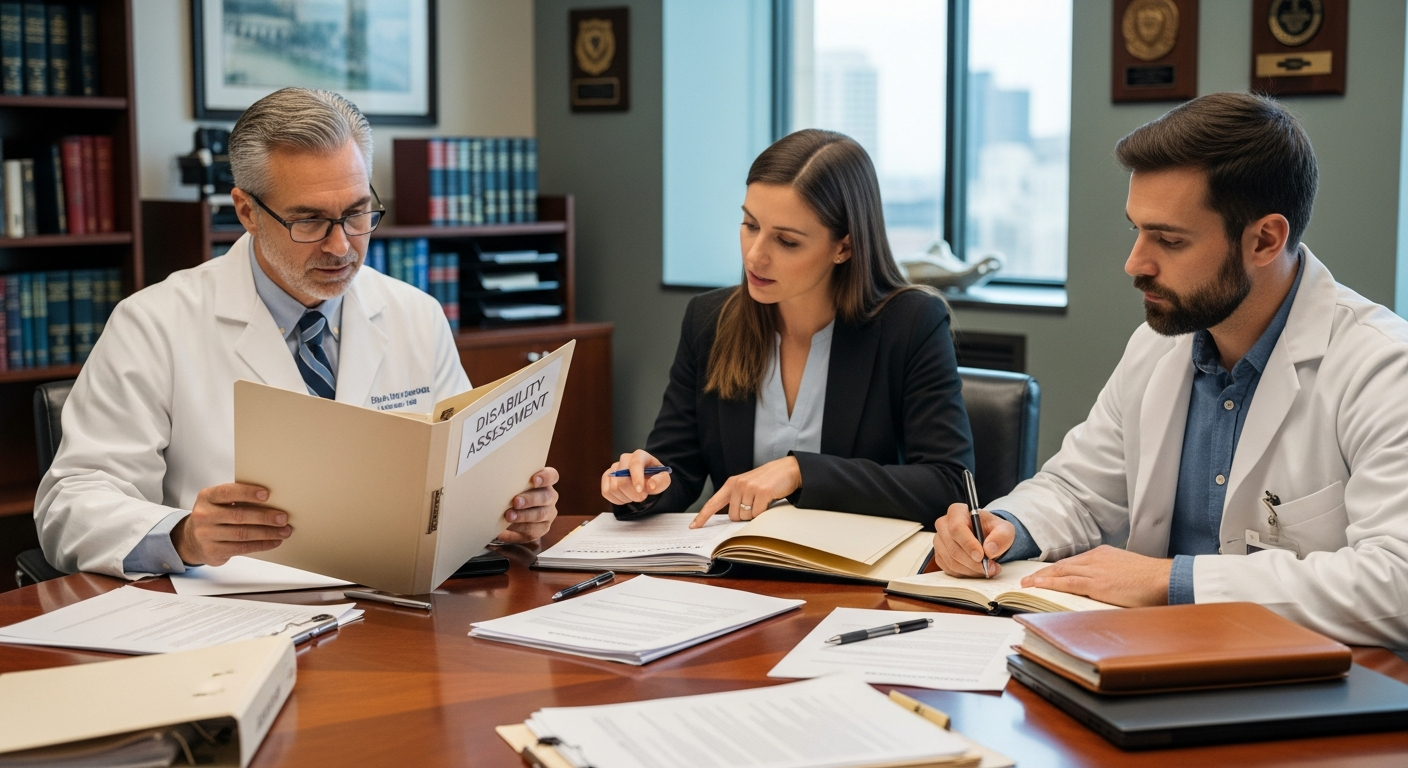 ועדה רפואית של שלושה רופאים קובעת אחוזי נכות